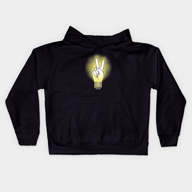 Bright victory Kids Hoodie by goldengallery